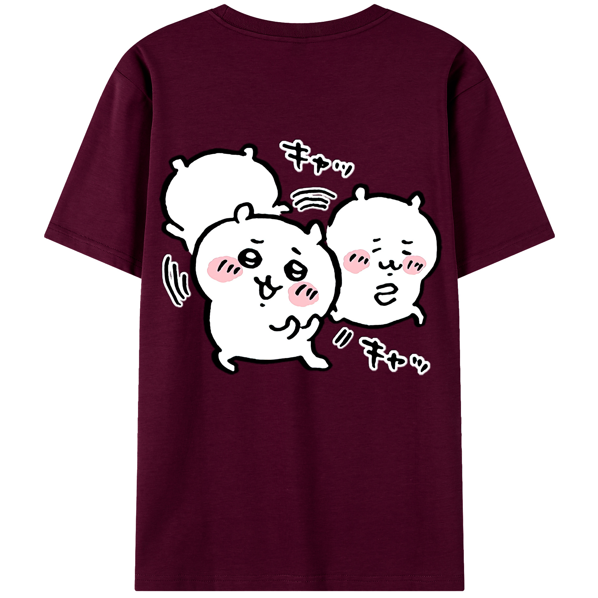 （画像用） ちいかわ ちいかわ Chii-kawa chiikawa レディース半袖Tシャツ(バックプリント)